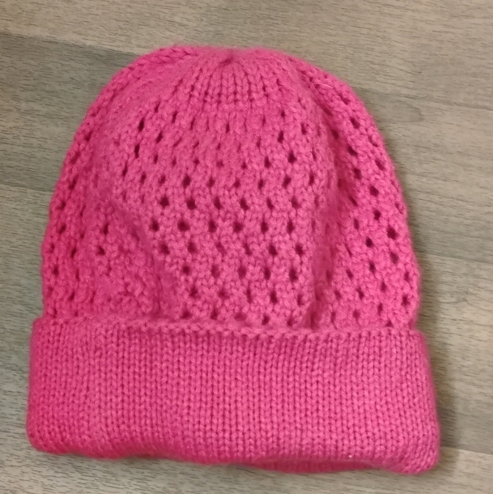 The North Face Pink Knit Shinsky Hat OS Beanie